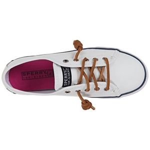 Little Kid size 2 Sperry white leather sneaker
